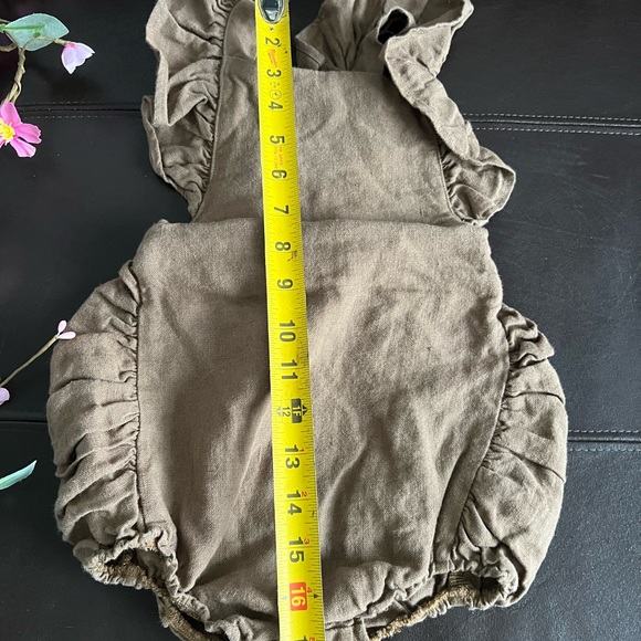 FREYA LILLIE girls linen romper z 2-3 - Picture 7 of 7